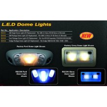 ~(1 lbs. 6X4X1)~ Ford Dome Light Set LED Replacement - Fits Ford F-150 04-14 and SVT RAPTOR 09-15