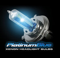 ~(1 lbs. 4X4X4)~ 9006 12V 55W (5600 KELVIN) HEADLIGHT BULBS in PLATINUM BLUE