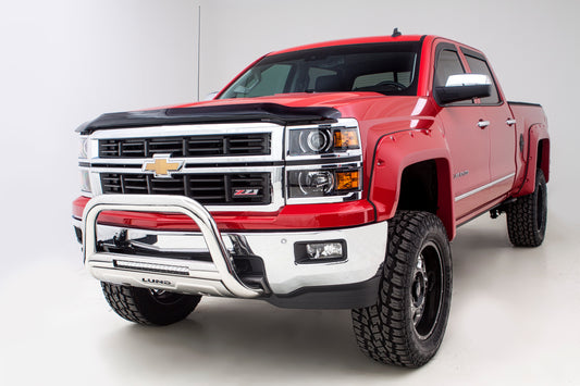 Lund Bull Bar with built-in LED Light Bar in Stainless Steel 2005-2015 Toyota Tacoma