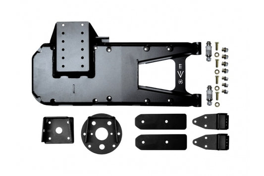 ~(51 lbs. 36X20X9)~  EVO MFG JL HD HINGE TIRE CARRIER Black 2018-2018 JEEP WRANGLER JL JLU