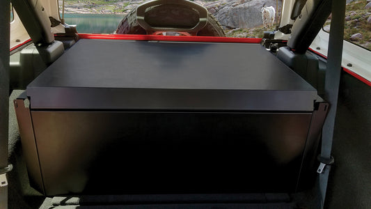 ***Discontinued***~(69 lbs. 38X29X17)~ JL 2018+ Deluxe Security Deck Enclosure 01 - Black US Patent No. 8256819 8517445 9039062 9079625 Other Patents Pending.