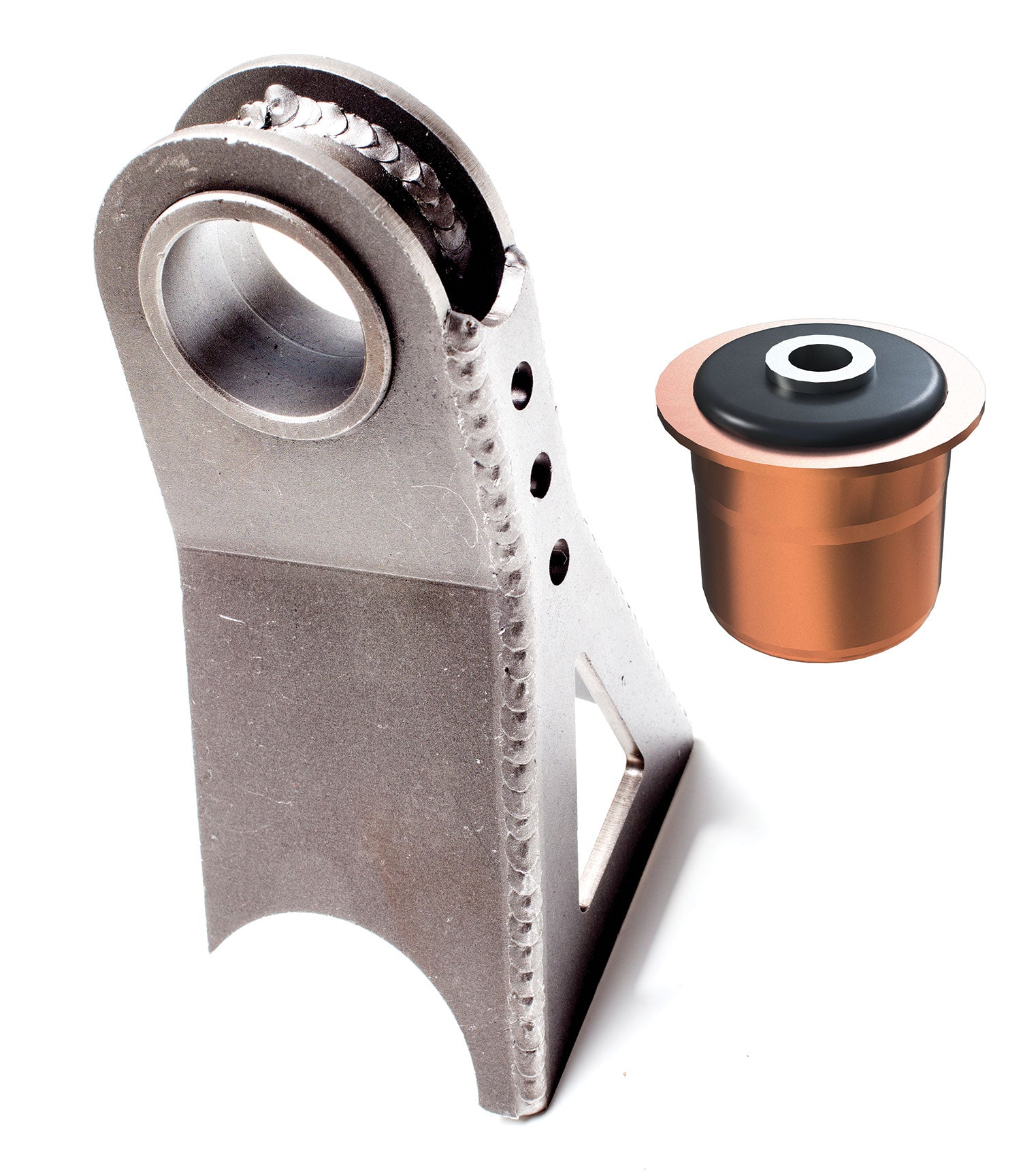 ~(4.4 lbs. 12X7X5)~ TJ Dana 44/60 Front Axle Bracket - Control Arm Mount - Passenger Upper