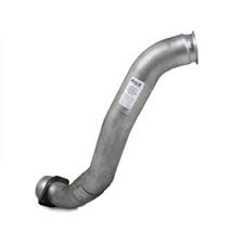 ~(14 lbs. 37X9X9)~ Exhaust Pipe PERFORMANCE DIESEL EXHAUST PART-4in. ALUMINIZED 36in. STRAIGHT BUMPED ON ONE END