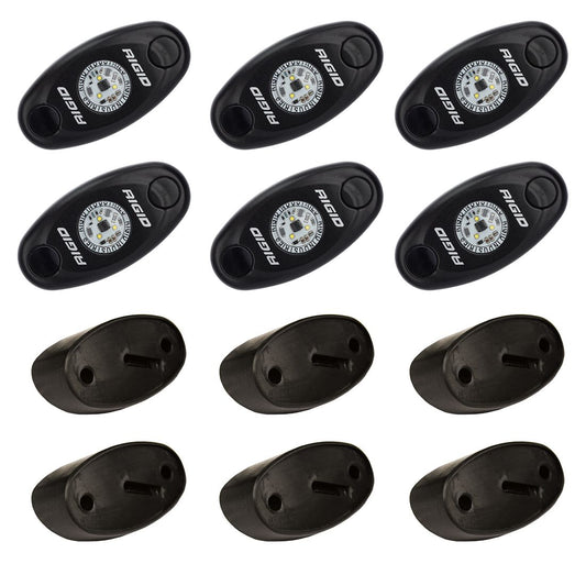 ~(4 lbs. 8X6X2)~ ROCK LIGHT KIT AMBER  6