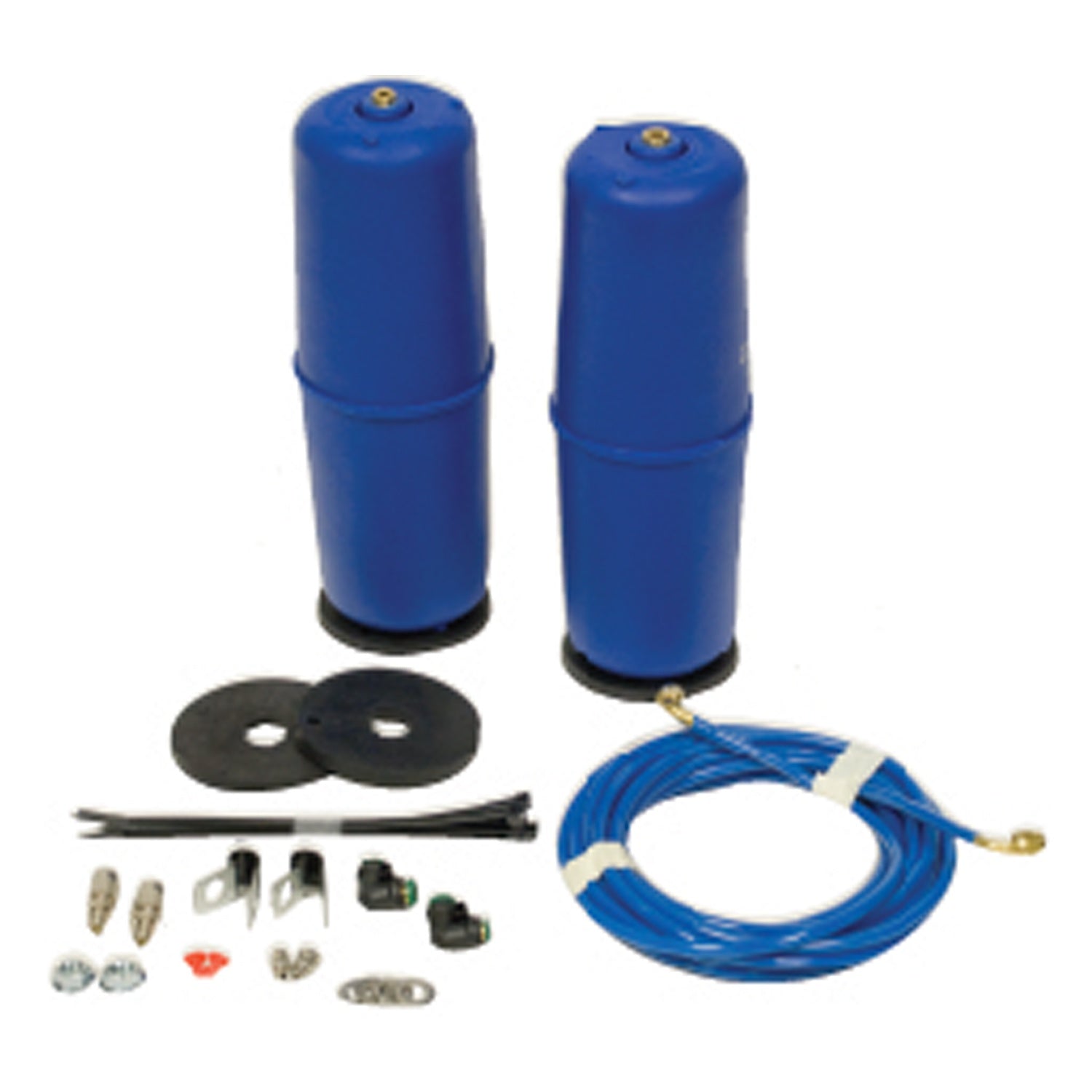 ~(3.7 lbs. 11X9X9)~ Coil-Rite Air Helper Spring Kit Front Incl. Air Helper Springs Supports Hardware Air Line And Inflation Valves No Drilling Required OEM Number W237604100