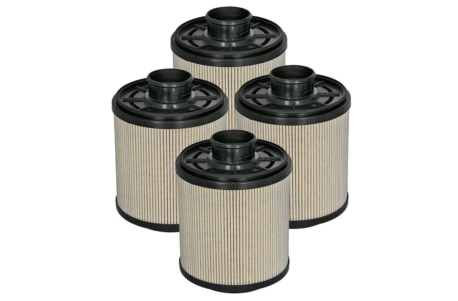 ~(3 lbs. 11X9X9)~ Pro GUARD D2 Fuel Filter (4 Pack) Ford Diesel Trucks 11-16 V8-6.7L (td)