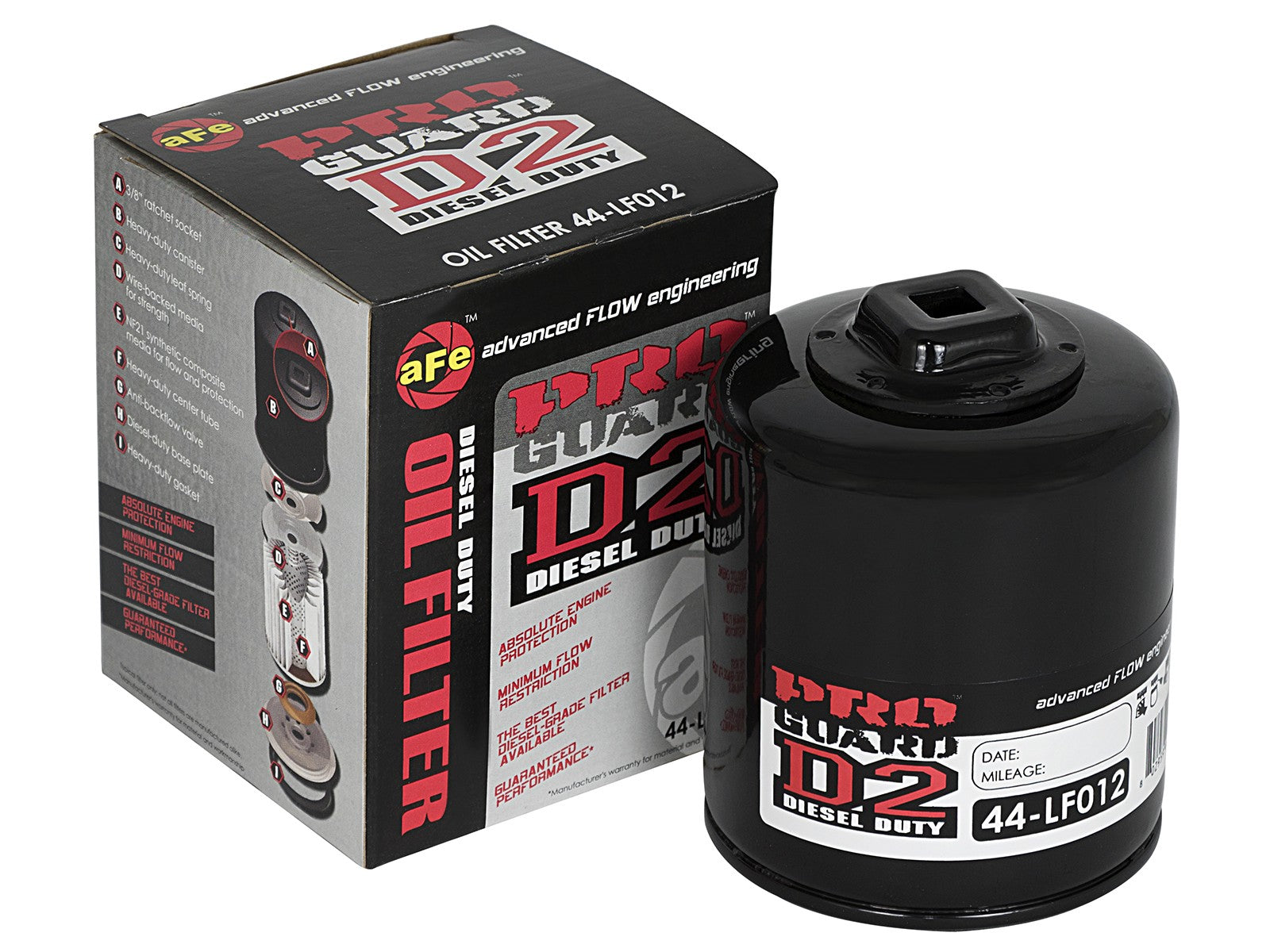 ~(1 lbs. 4X3X3)~ Pro GUARD D2 Oil Filter GM Trucks 07-14 V8-4.8L/5.3L/6.0L/6.2L
