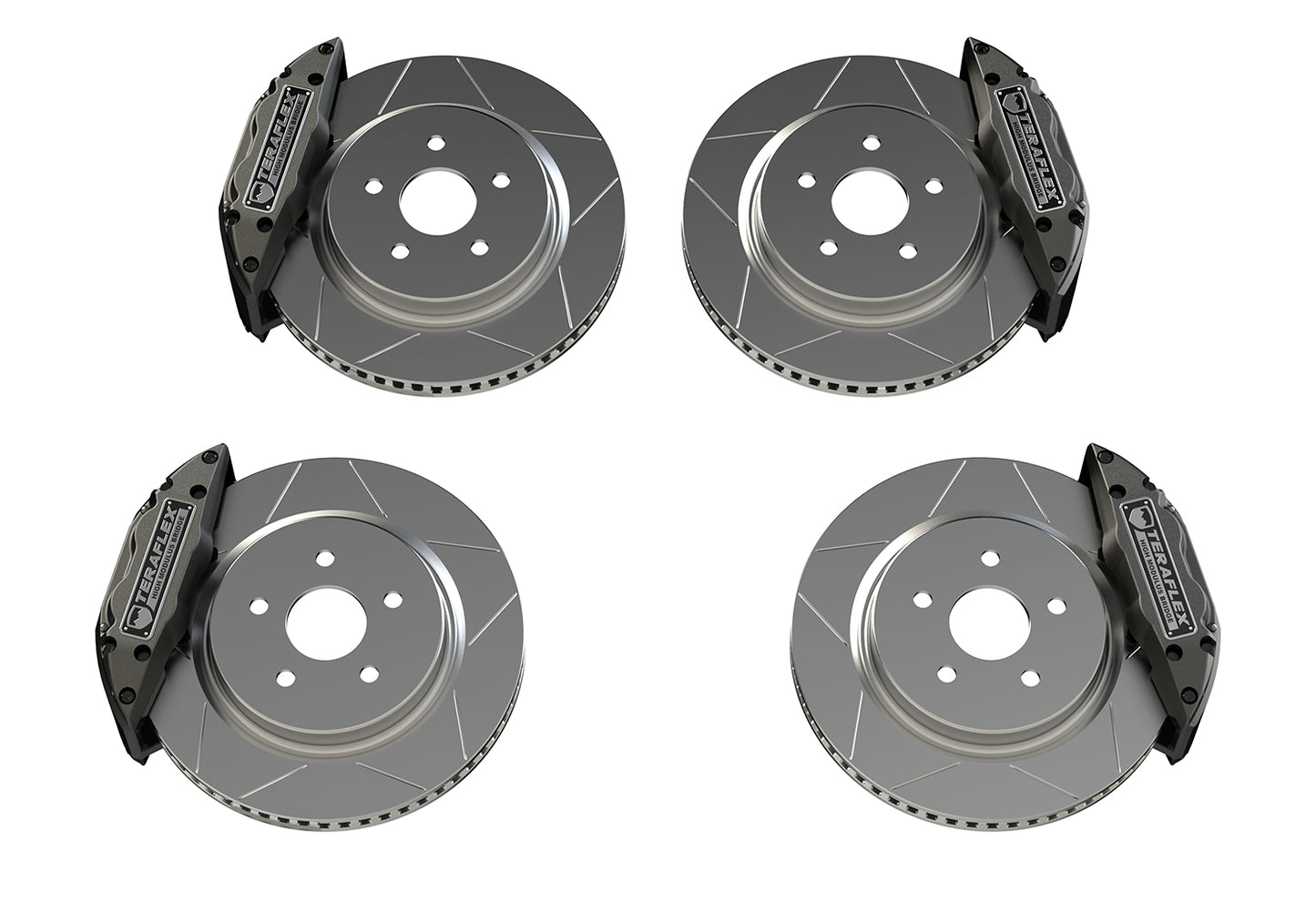 ~(188.7 lbs. 30X15X15)~ JL/JLU  JK/JKU: Delta Brake Kit  Front and Rear  5x5in Bolt Pattern