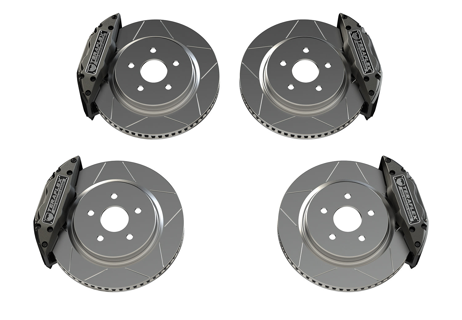 ~(188.7 lbs. 30X15X15)~ JL/JLU  JK/JKU: Delta Brake Kit  Front and Rear  5x5in Bolt Pattern