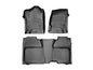 Black Front and Rear Floorliners Chevrolet Silverado 1500 2014   Fits Crew Cab: fits models with 2st row bench seatiing; W O Manal 4x4 floor mounted shifter