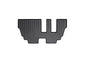 ~(5 lbs. 30X25X5)~ Black Rear FloorLiner Ford F-150 2015 + SuperCrew; fits vehicle with 1s row bench seats