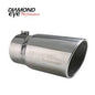 ***Discontinued***~(2.6 lbs. 12X5X5)~ Exhaust Tail Pipe Tip 4 INLET X 5 OUTLET X 12 LONG BOLT ON ANGLE CUT STAINLESS STEEL EXHAUST TIP