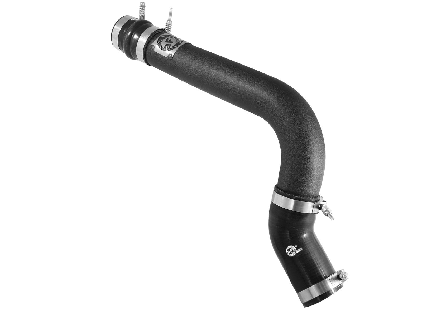 ~(8 lbs. 17X13X13)~ BladeRunner 3 IN Aluminum Hot Charge Pipe Black Dodge RAM Diesel Trucks 13-18 L6-6.7L (td)