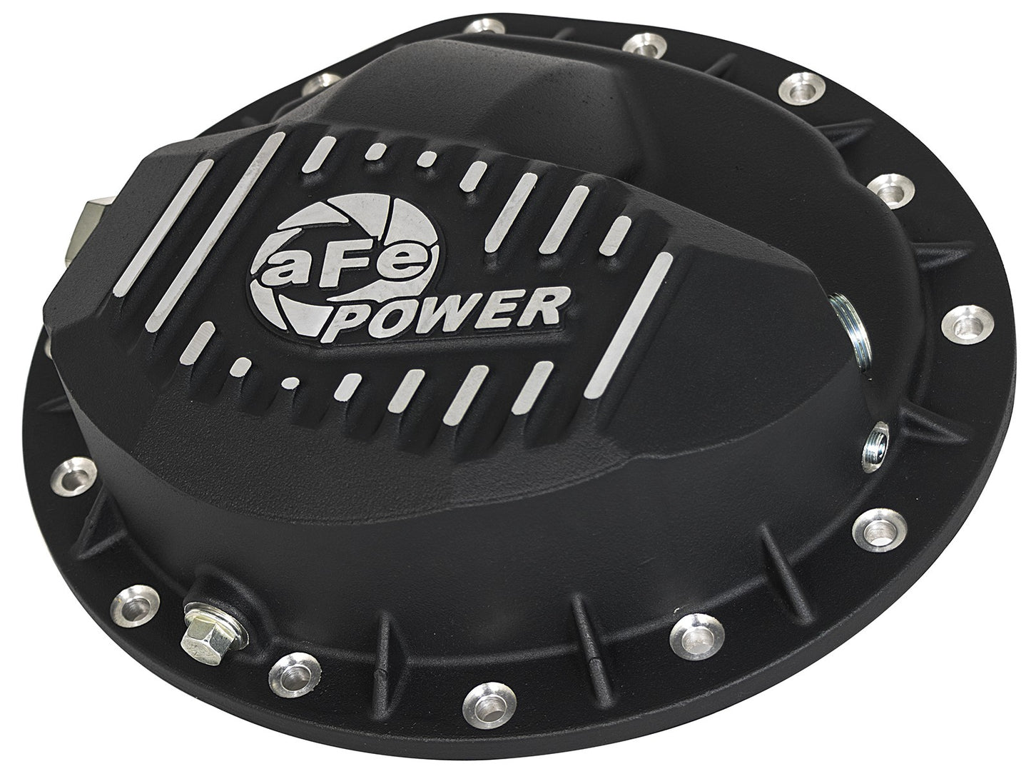 ~(8 lbs. 14X13X4)~ Pro Series Front Differential Cover Black w/ Machined Fins Dodge Diesel Trucks 03-12 L6-5.9/6.7L (td)