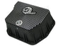 ~(15 lbs. 15X12X6)~ aFe Power Transmission Pan Black w/ Machined Fins Dodge Diesel Trucks 94-07 L6-5.9L (td)