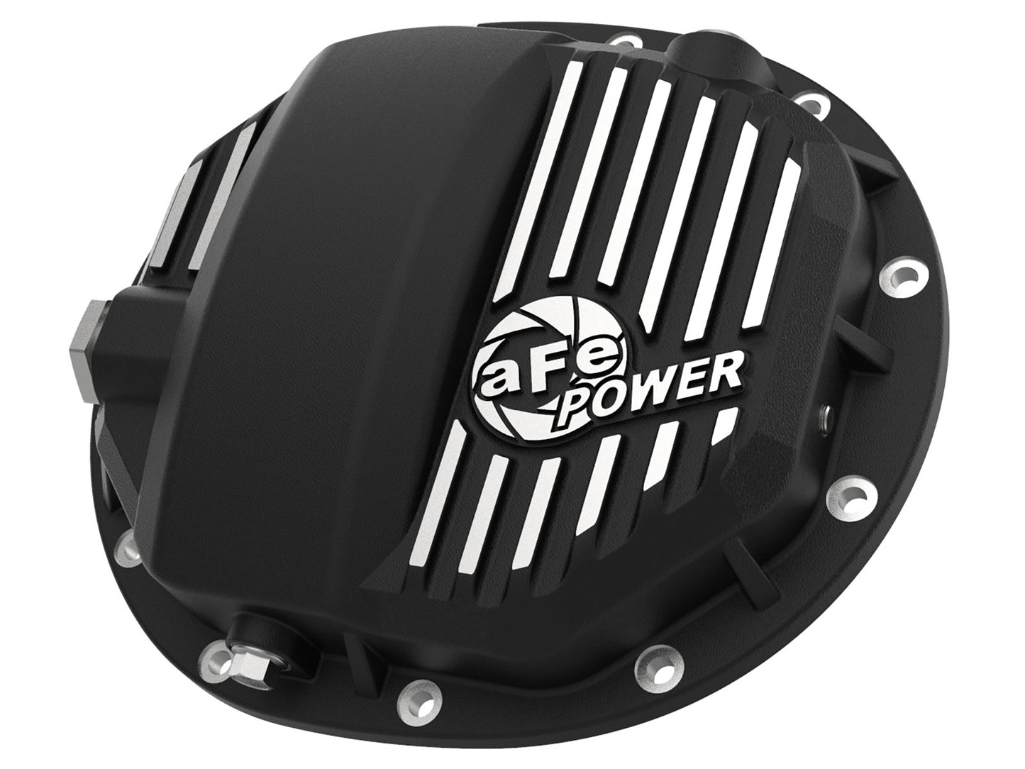 ~(9 lbs. 15X14X6)~ Pro Series AAM 9.5/9.76 Rear Differential Cover Black w/ Machined Fins GM Silverado/Sierra 1500 14-19 L4-2.7L/V6-4.3L/V8-5.3L/6.2L