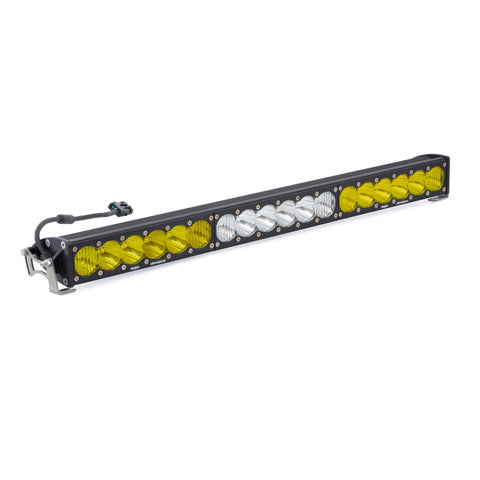 ~(10 lbs. 36X7X5)~ 30 Inch LED Light Bar Amber/White Dual Control OnX6 Series Baja Designs