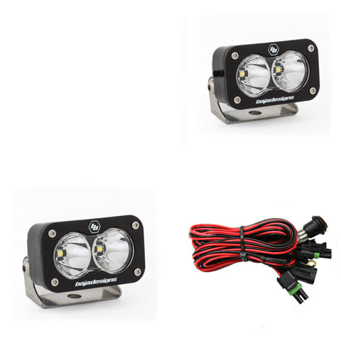 ~(5 lbs. 12X12X10)~ LED Light Pods Work/Scene Pattern Pair S2 Pro Series Baja Designs