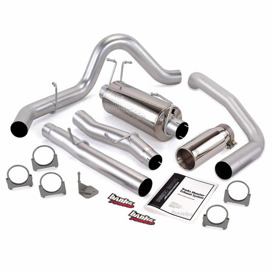 ~(77 lbs. 43X22X15)~ Monster Exhaust System S/S-Chrome Tip - 2003-07 Ford 6.0L CCSB