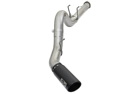 ~(67 lbs. 49X23X13)~ ATLAS 5 IN Aluminized Steel DPF-Back Exhaust System w/Black Tip Ford Diesel Trucks 17-20 V8-6.7L (td)