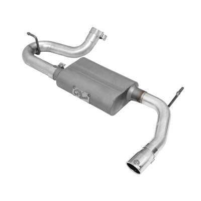 ~(18 lbs. 36X10X10)~ Scorpion 2-1/2 IN Aluminized Steel Axle-Back Exhaust System w/ Polished Tip Jeep Wrangler (JK) 07-18 V6-3.6L/3.8L