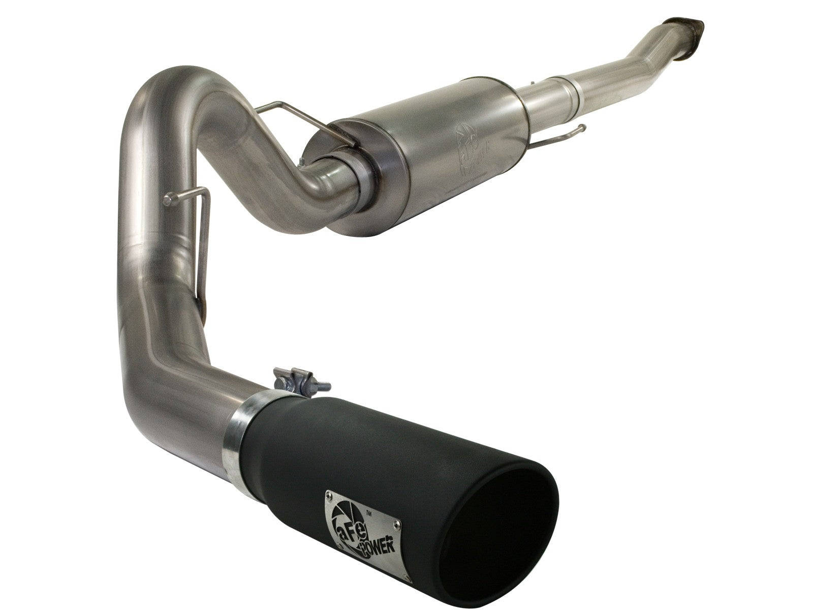 ~(45 lbs. 48X23X13)~ MACH Force-Xp 4 IN Stainless Steel Cat-Back Exhaust System w/Black Tip Ford F-150 11-14 V6-3.5L (tt)
