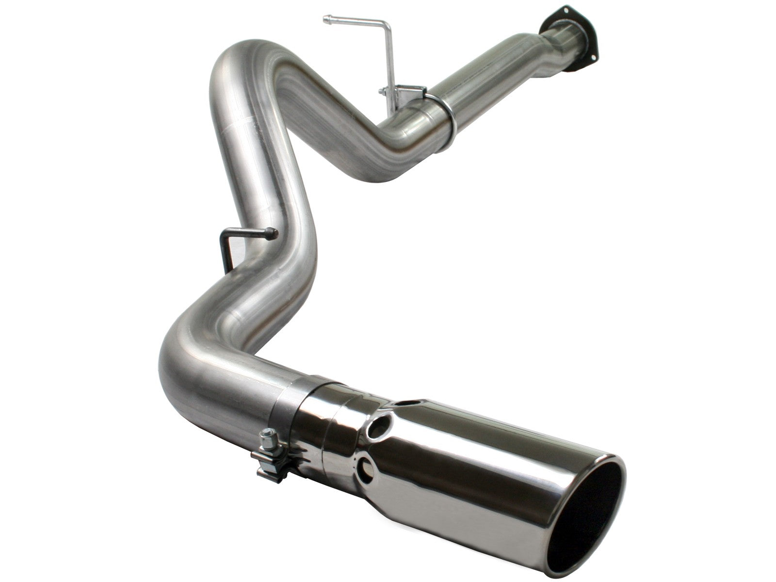 ~(37.4 lbs. 59X30X15)~ Large Bore-HD 4 IN 409 Stainless Steel DPF-Back Exhaust System GM Diesel Trucks 07.5-10 V8-6.6L (td) LMM