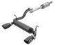 ~(54 lbs. 49X23X13)~ Rebel Series 2-1/2 IN 409 Stainless Steel Cat-Back Exhaust System w/ Black Tips Jeep Wrangler (JL) 18-20 V6-3.6L