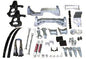 ~(186.4 lbs. 46X22X13)~ 2007-13 GM 1/2 Ton Truck (4WD) 7 in Lift Kit (silver powder coat) W/ ADJUSTABLE FRONT STRUTS AND REAR SHOCKS