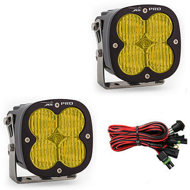 ~(5 lbs. 12X12X12)~ LED Light Pods Amber Lens Wide Cornering Pattern Pair XL Pro Series Baja Designs