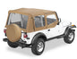 ~(21 lbs. 32X9X9)~ Replace-a-Top Fabric-only Soft Top Spice Jeep 88-95 Wrangler; Includes door skins; Clear side and rear windows