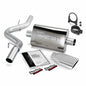 ~(23 lbs. 31X20X8)~ Monster Exhaust System S/S-Chrome Tip - 1997-99 Jeep 2.5/4.0L Wrangler Slip Fit Cat-Conv