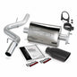 ~(23 lbs. 31X20X8)~ Monster Exhaust System S/S-Black Tip - 2000-03 Jeep 2.5/4.0L Wrangler 2-Bolt Cat Conv