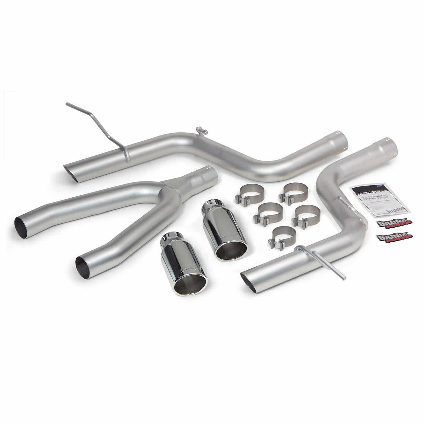 ~(49 lbs. 43X24X11)~ Monster Exhaust System S/S-Chrome Tips - 2014-2015 Jeep Grand Cherokee 3.0L Dsl