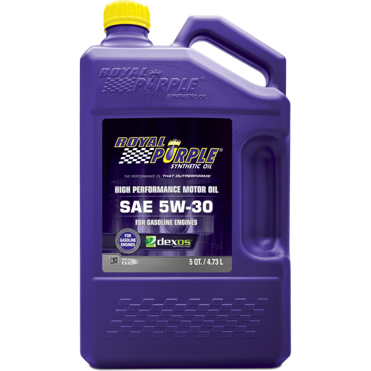 ~(10 lbs. 12X7X4)~ Royal Purple API-Licensed SAE 5W-30 High Performance Synthetic Motor Oil - 5 Quart Bottle