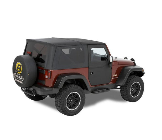 ~(34 lbs. 40X30X4)~ Jeep 07-17 Wrangler; Front Doors;  2-piece full Fabric Doors; Front