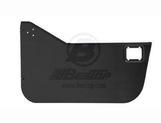~(40 lbs. 37X29X4)~ HighRock 4x4 Element Doors Enclosure Panels; Front Black Jeep 07-17 Wrangler 2-Dr/4-Dr; Front doors only