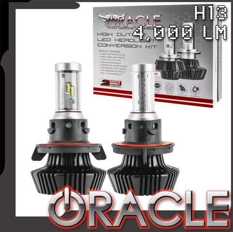 ~(1 lbs. 10X10X5)~ ORACLE H13 4000 Lumen LED Headlight Bulbs (Pair)