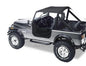 ~(4 lbs. 12X11X4)~ Bikini Top  Traditional Black Crush Jeep 76-91 CJ7/CJ8 AND Wrangler; Requires 51209-01 channel