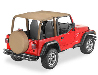 ~(6 lbs. 51X5X5)~ Bikini Top Strapless Safari-style Spice Jeep 97-02 Wrangler; Safari (extended length); requires 51210-01 channel