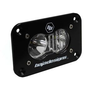 ~(2 lbs. 6X6X6)~ LED Work Light Clear Lens Driving Combo Pattern Flush Mount Each S2 Sport Baja Designs