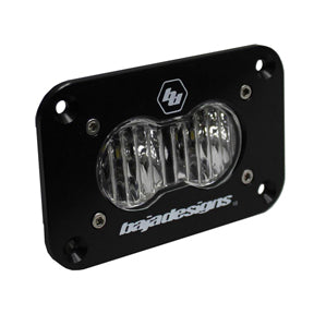 ~(2 lbs. 6X6X6)~ LED Work Light Clear Lens Wide Cornering Pattern Flush Mount Each S2 Sport Baja Designs