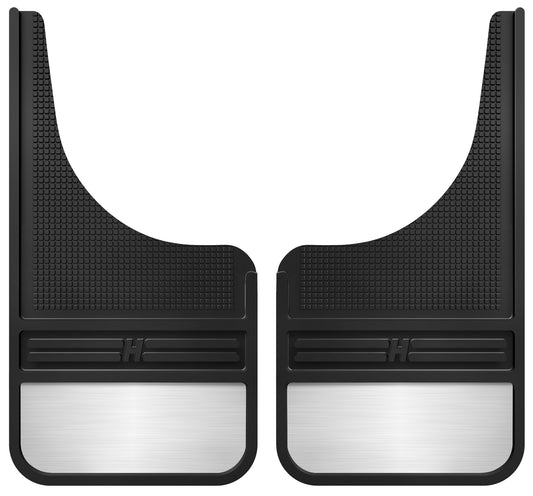 ~(5 lbs. 23X12X1)~ MudDog Mud FlapsRubber Front Mud Flaps - 12IN w/ WeightRubberBlack