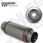 ~(11 lbs. 20X7X7)~ Exhaust Muffler 5 PERFORATED PACKED MUFFLER 20 OVERAL 14 BODY 7 CASE 409 STAINLESS STEEL