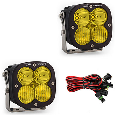 ~(10 lbs. 12X12X12)~ LED Light Pods Amber Lens Driving Combo Pattern Pair XL Sport Series Baja Designs
