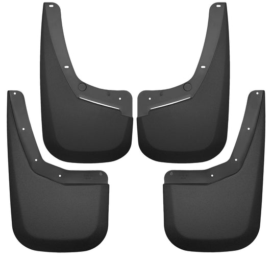 ~(4.3 lbs. 19X13X5)~ Custom Mud GuardsFront and Rear Mud Guard SetTPO - Thermoplastic OlefinBlack