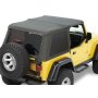 ~(42 lbs. 46X34X6)~ Trektop NX Complete Replacement Soft Top Black Diamond Jeep 97-06 Wrangler; Except Unlimited; No doors included; Tinted side and rear windows
