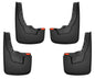 ~(3.7 lbs. 19X13X3)~ Custom Mud GuardsFront and Rear Mud Guard SetTPO - Thermoplastic OlefinBlack