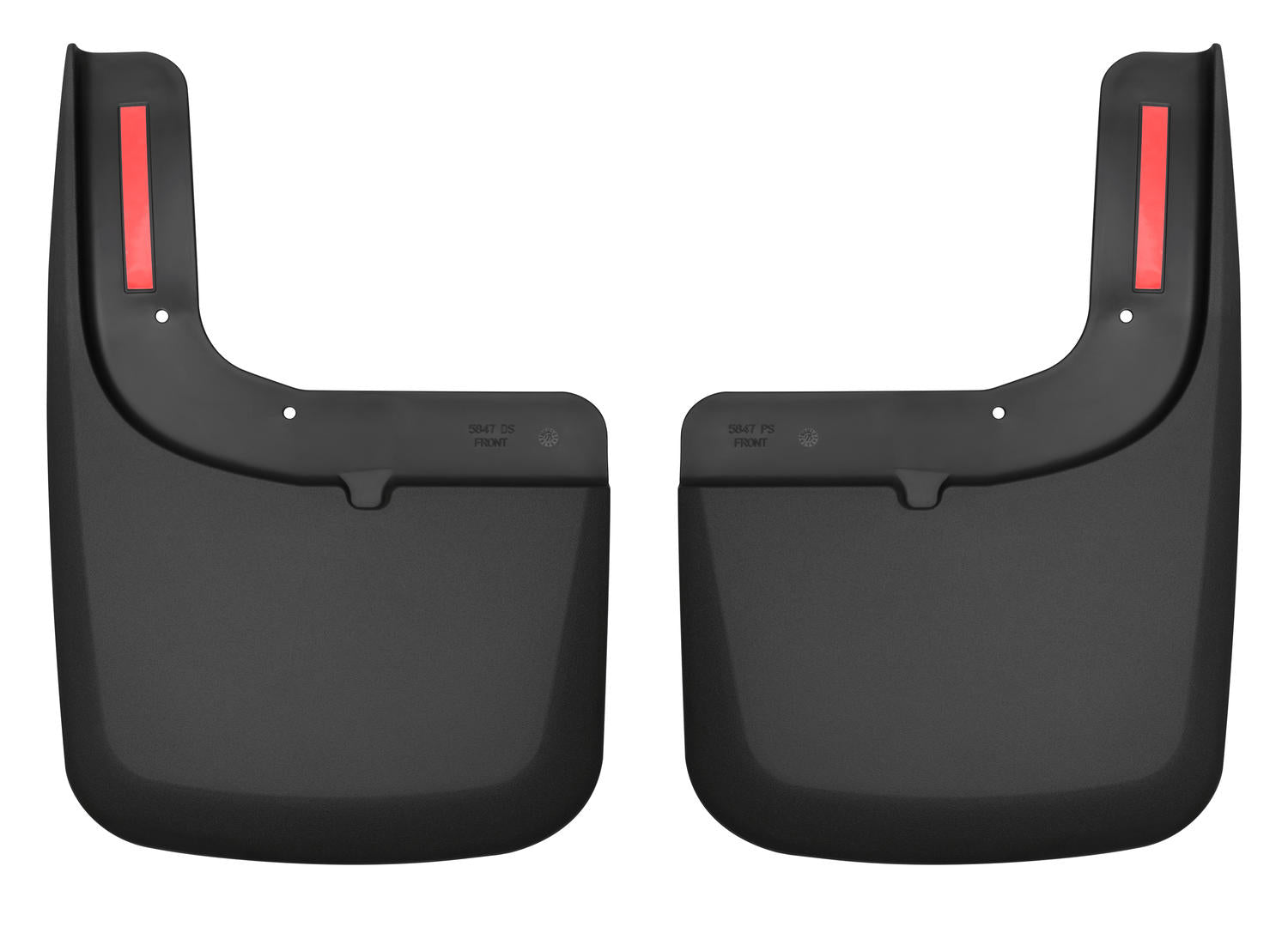 ~(2 lbs. 19X11X3)~ Custom Mud GuardsFront Mud GuardsTPO - Thermoplastic OlefinBlack