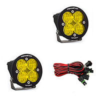~(5 lbs. 10X10X8)~ LED Light Pods Amber Lens Wide Cornering Pair Squadron R Sport Baja Designs